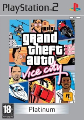 Grand Theft Auto Vice City Platinum (PS2)
