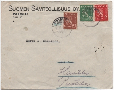 Firmakuori Paimio Suomen Saviteollisuus 1940