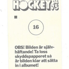 1974-75 SWE Williams #16 Bohuslav Š?astný , Tsekkoslovakia - pikkukuva 2