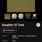 COLOSSEUM - DAUGHTER OF TIME LP - pikkukuva 3