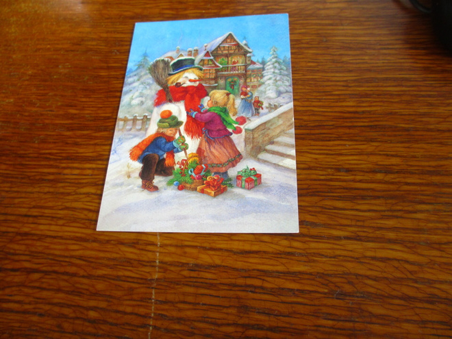 interlitho pk lumiukko lahjat lapset kulkenut 1998