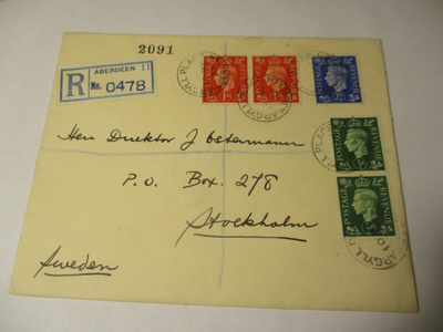 1937 Englanti R kuori Ruotsiin