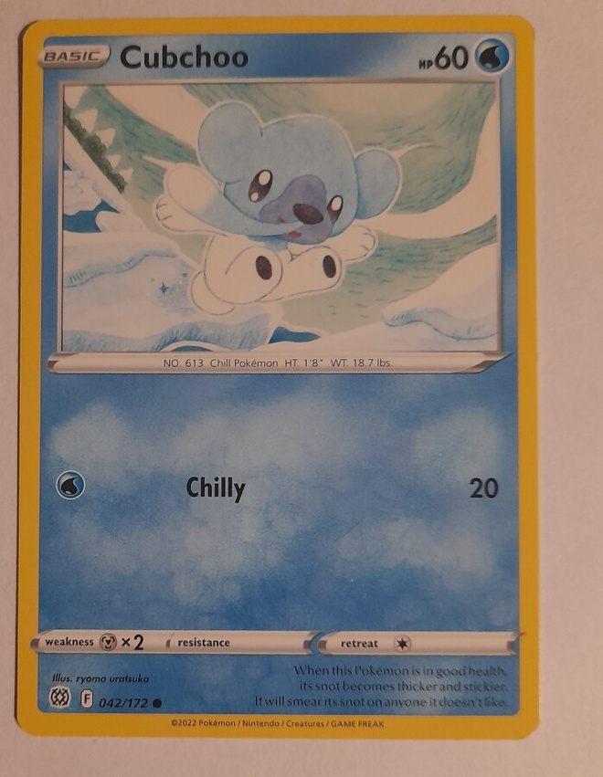 Cubchoo #42 Pokemon Brilliant Stars - NM/M