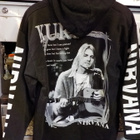 NIRVANA KURT COBAIN VERY RARE HUPPARI 90-LUVULTA KOKO L - pikkukuva 2
