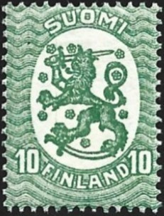 1920 M-17 Saarinen 10 p vihreä ** LaPe 90 b A