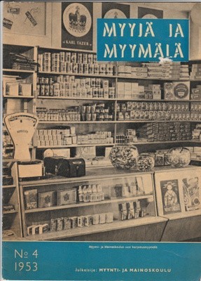 Myynti- ja mainoslehti: Myyjä ja myymälä 4/1953