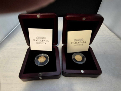 10 markan kultarahat, 2 kappaletta, v. 1878 ja 1879