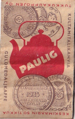 Paulig, Kultamitalikahvia , faneerilla       -           s88