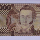 Chile 2000 Pesos v.2009 UNC kullattu (muoviseteli) - pikkukuva 1
