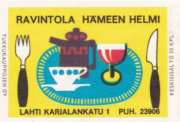 Lahti. Ravintola Hämeen Helmi     .     b411
