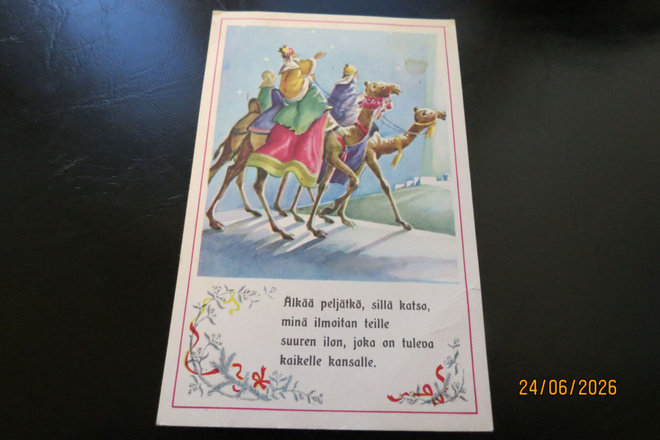 VANHA JOULUKORTTI KULKENUT