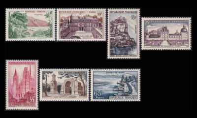 Ranska 1160-6 ** Maisemia (1957)