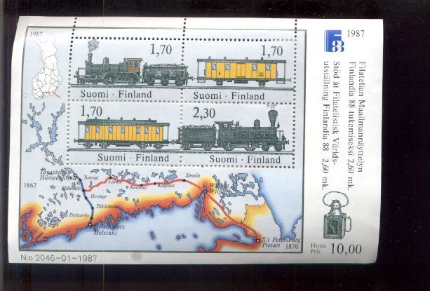 ååpm . FINLANDIA . 1987 . Postituore arkki ** .