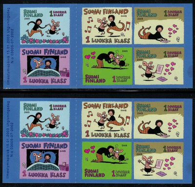 2003 Ystävyys, Viivi ja Wagner 2 vihkolehteä postituoreena.