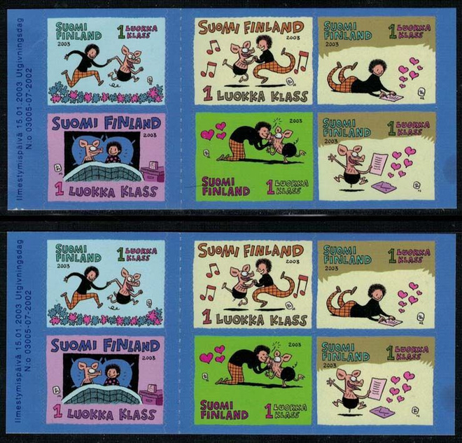 2003 Ystävyys, Viivi ja Wagner 2 vihkolehteä postituoreena.