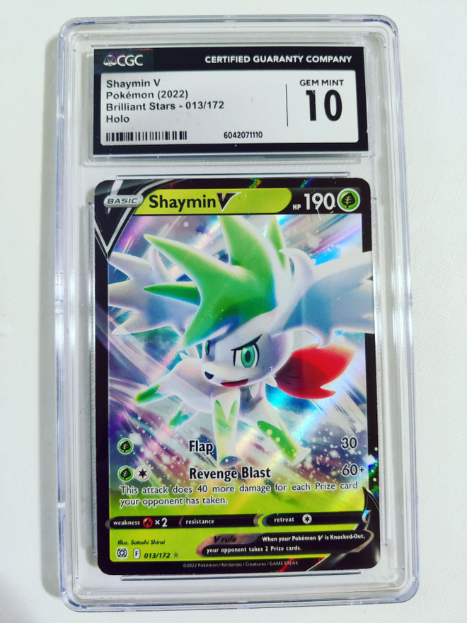 Shaymin V - Brilliant Stars 013/172 Holo CGC 10