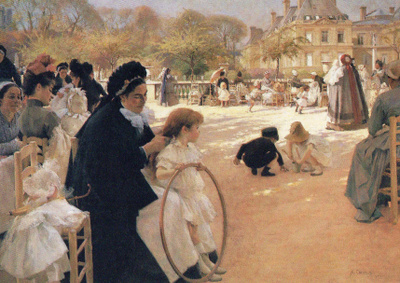 Albert Edelfelt Luxembourgin puistosta