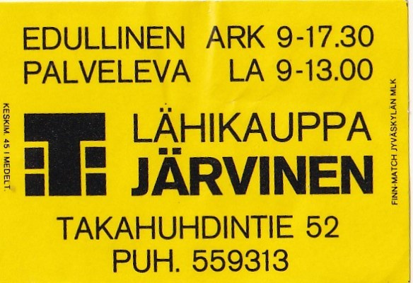 Tampere, T Lähikauppa Järvinen   1/16