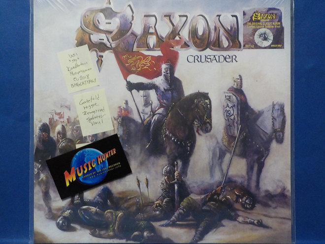 SAXON - CRUSADER - EU 2018 SPLATTER VINYL GATEFOLD UUSI LP