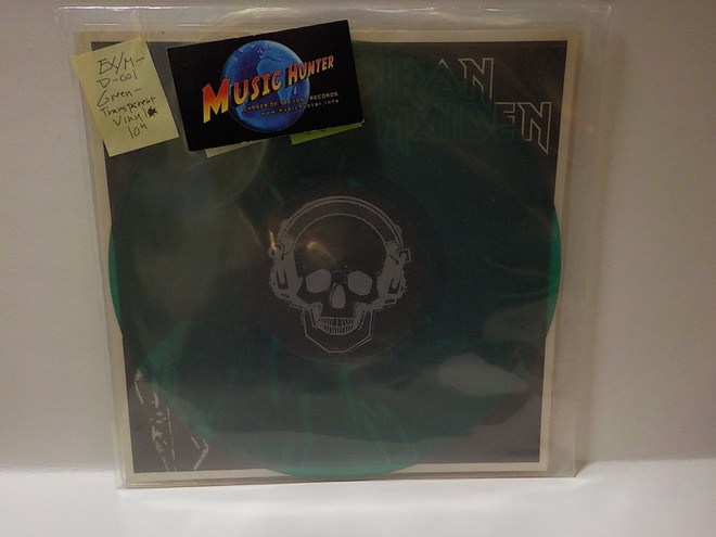 IRON MAIDEN LIVE RARE TRANSPAREN GREEN VINYL 10" EX/M-