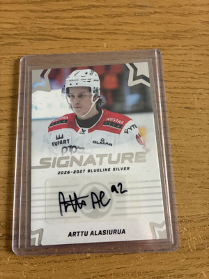 Arttu Alasiurua Ässät Kärpät blueline 26-27 silver signature