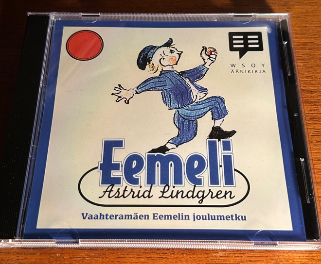 Astrid Lindgren: Vaahteramäen Eemelin joulumetku WSOY CD NM-