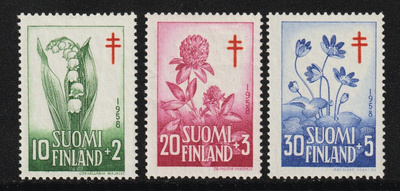 1958 Tuberkuloosi-sarja leimaamattomana**
