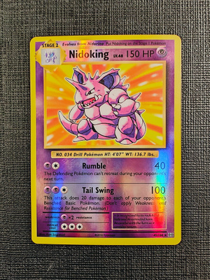 Nidoking 45/108 XY Evolutions Reverse Holo Rare