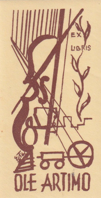 Ex Libris, Ole Artimo , b678