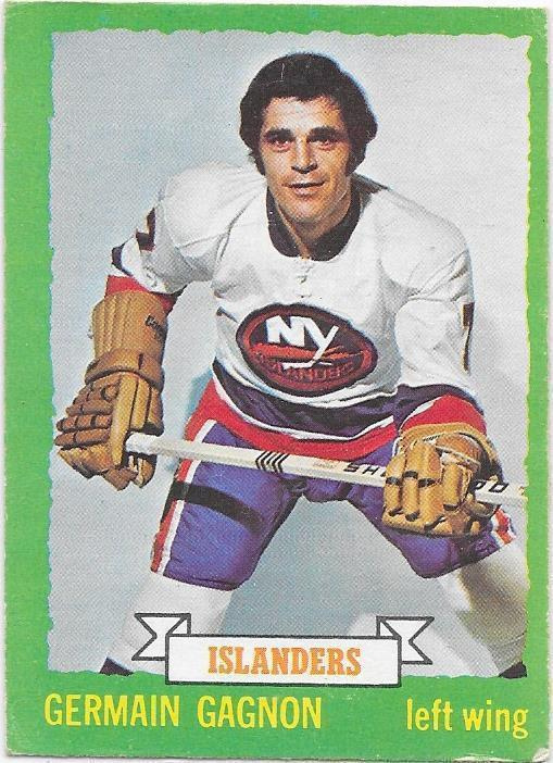 1973-74 OPC #161 Germain Gagnon New York Islanders