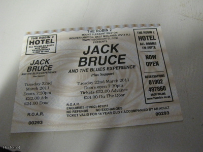 JACK BRUCE AND THE BLUES EXPERIENCE KEIKKALIPPU 2011 UK