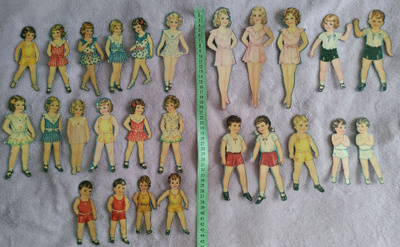Paperinuket Dancing School Dolls 26 kpl v. 1938