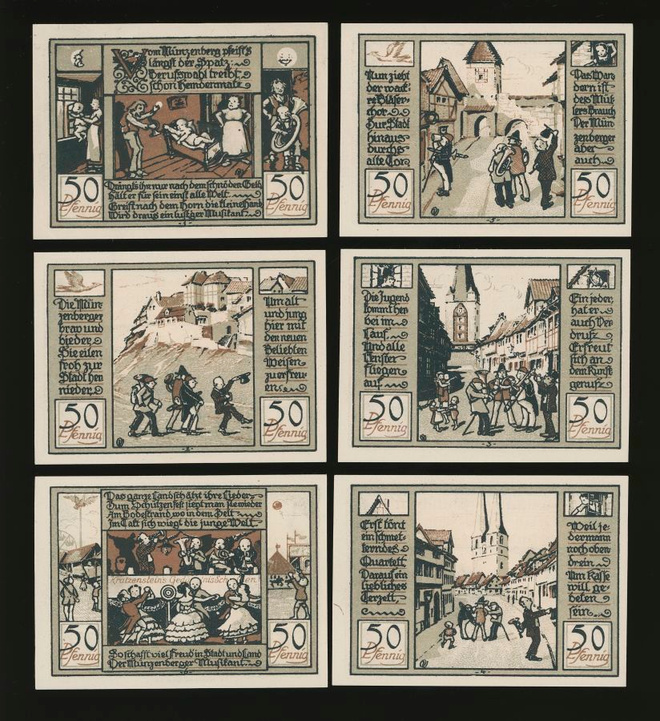 Saksa Notgeld 6 x 50 Pfg, Quedlinburd 1922