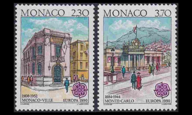 Monaco 1961-2A ** Europa postirakennuksia (1990)