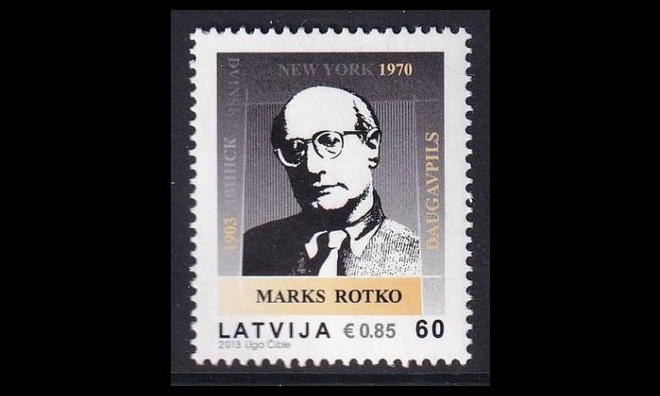 Latvia 873 ** Taidemaalari Mark Rothko (2013)