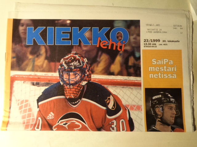 Kiekkolehti Nro 23/1999 (27.11)