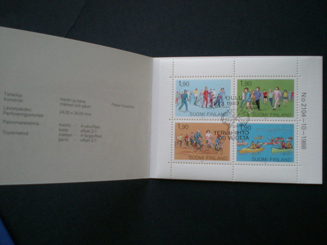 FDC-leimattu vihko Joukkoliikunta - LaPe V13 o