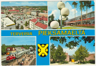 Pieksämäki maisemia vaakuna 1976