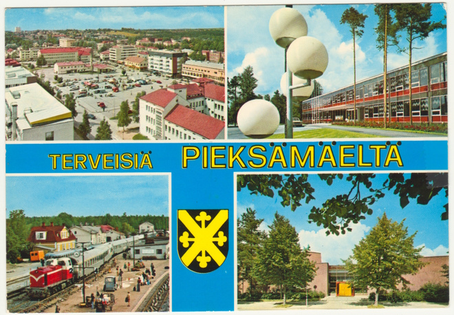 Pieksämäki maisemia vaakuna 1976