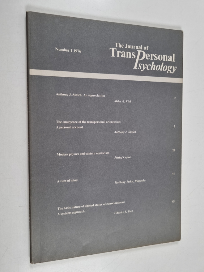 The Journal of Transpersonal Psychology 1/1976