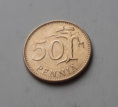 50 penniä, UNC, v. 1980