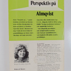 Bertil Romberg : Perspektiv på Almqvist - pikkukuva 2
