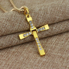264 .. Muodikas Unisex Risti Crystal Riipus .. Kaulakoru - pikkukuva 2