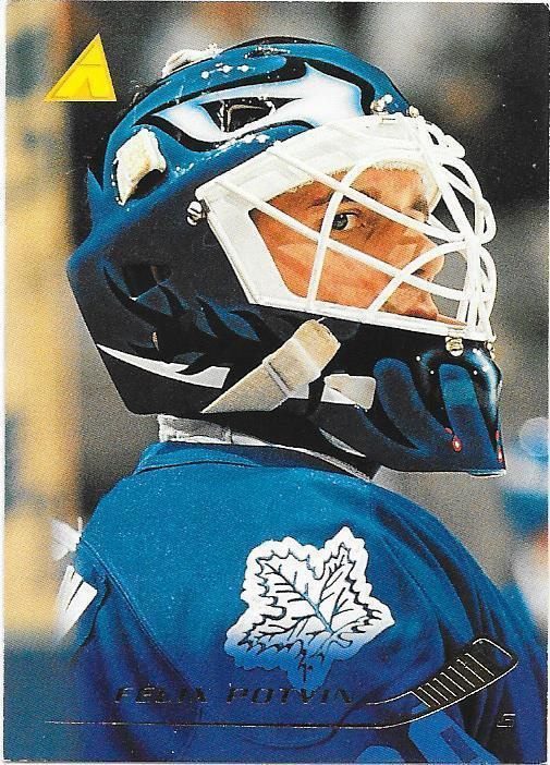 1995-96 Pinnacle #142 Felix Potvin Toronto Maple Leafs MV