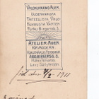 Kabinetti Valokuva Nainen Vauva Kivat Vaatteet Turku 1911 - pikkukuva 2