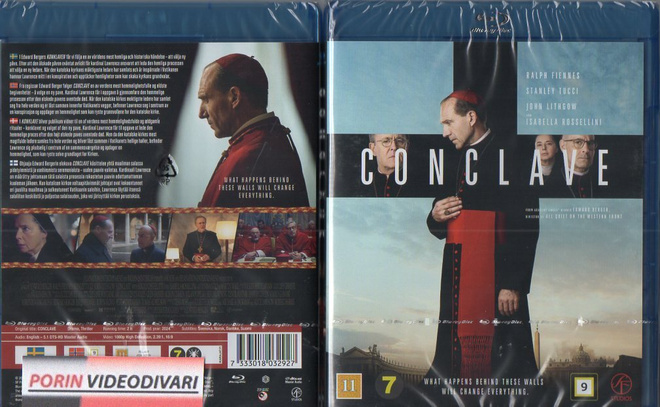 Conclave	(51 352)	UUSI	-FI-	BLU-RAY			ralph fiennes	2024