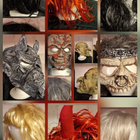 Halloween koristeet naamio peruukki - pikkukuva 1