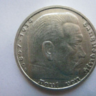 Natsi-Saksa 5 reichsmark 1939 B Hindenburg hopeaa - pikkukuva 2