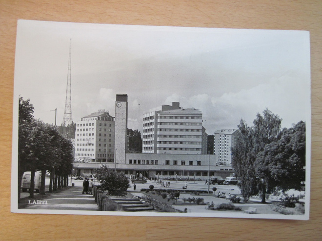 VANHA Postikortti Lahti 1950-l Alkup. Mallikappale