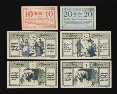 Itävalta Notgeld 6 kpl, erä 50